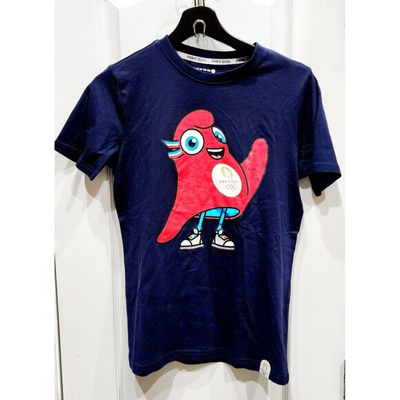 Olympics Official Paris 2024 sumner mascot T-shirt size 14A (Large) Kids - Picture 1 of 8